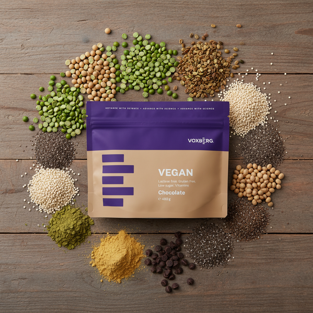 Voxberg Vegan Protein — rastlinné zloženie