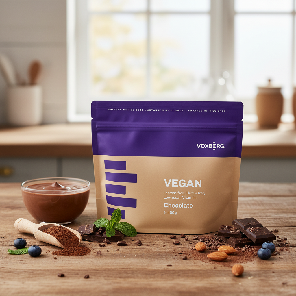 Voxberg Vegan Protein — vegánsky proteín v balení